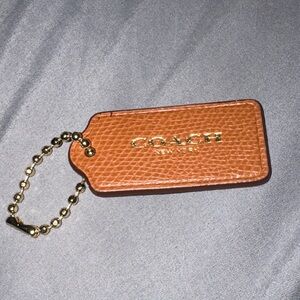 Coach hangtag-like new pebble leather
